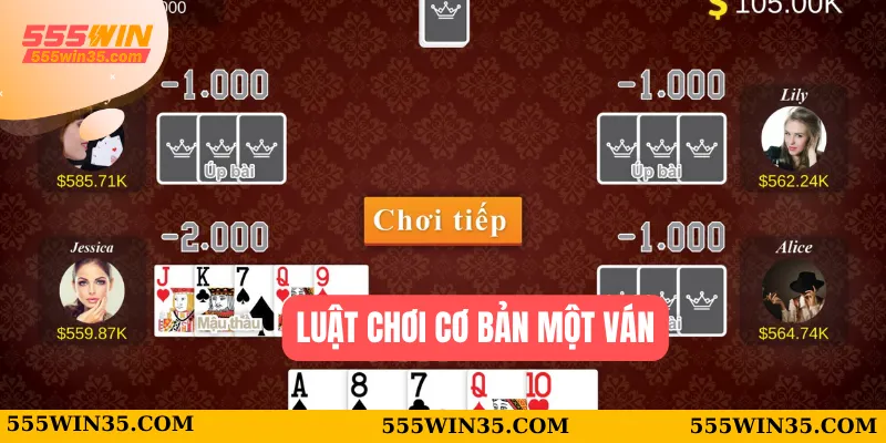 Xì Tố 555WIN - Hướng Dẫn Chi Tiết Cách Đánh Lợi Hại Khó Thua 2 Luật chơi cơ bản một ván