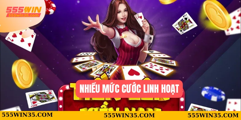 Tiến Lên Miền Nam 555WIN – Đấu Trí Đỉnh Cao Mỗi Ngày 3 Nhiều mức cước linh hoạt